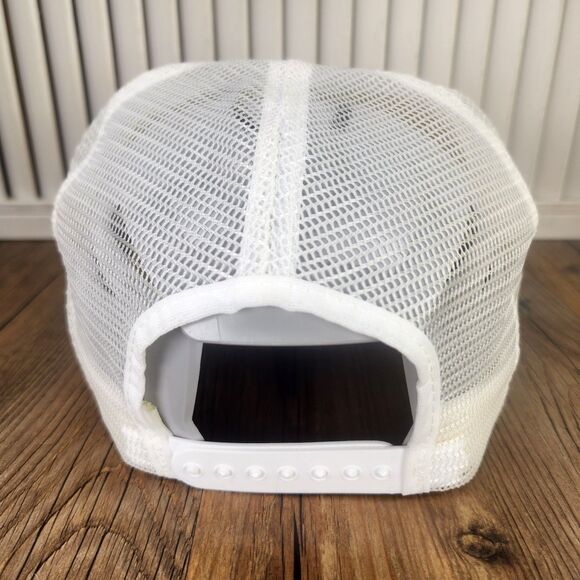 VTG GNT Great Northern Tool & Supply Snapback Farmer Hat Cap White Red Patch USA - Picture 5 of 10